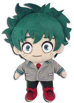 伟大的我的英雄东部学术界Izuku Midoriya长毛绒玩具