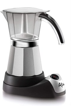 Delonghi EMK6艾丽西娅电动Moka咖啡壶咖啡”width=