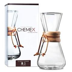 Chemex 3-Cup经典系列淋在玻璃咖啡壶